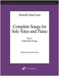 Complete Songs for Solo Voice and Piano, Part 1 Study Scores sheet music cover